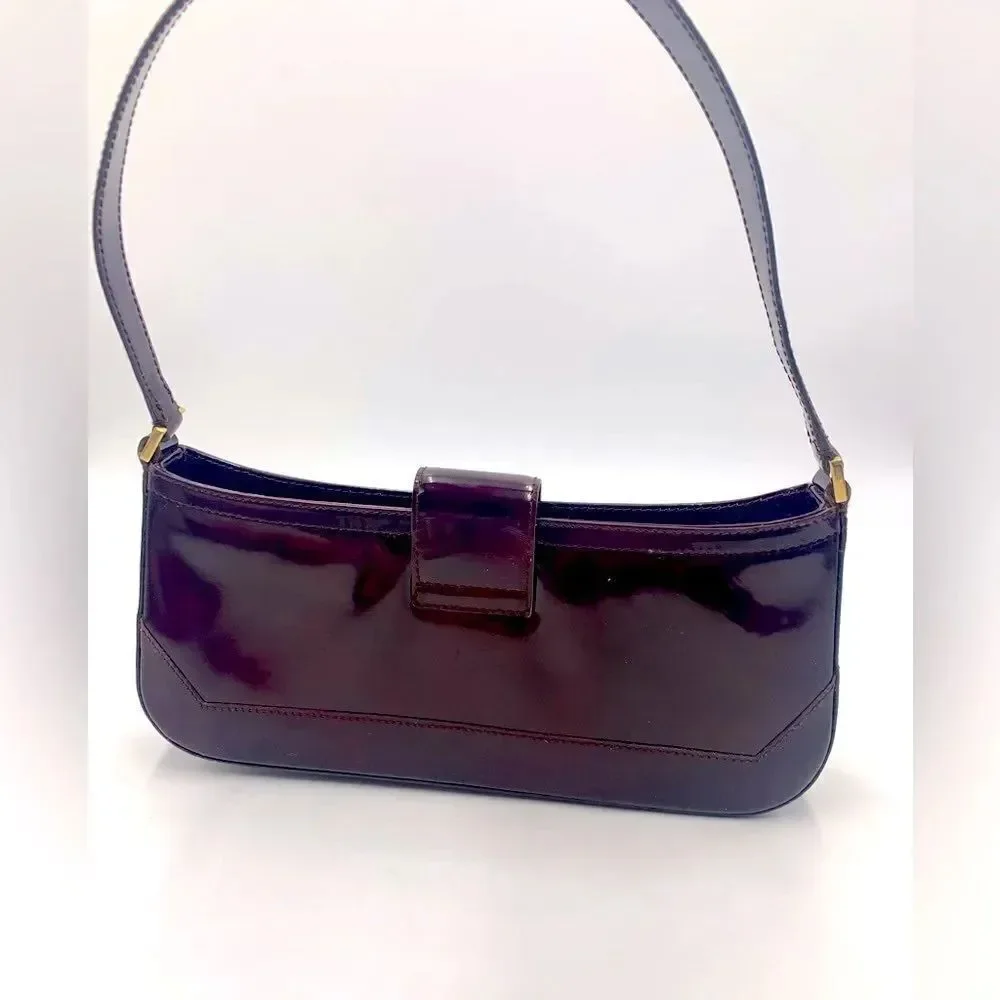 Auth Preloved Small Ferragamo Patent Leather Shoulder Bag. Very good condition!